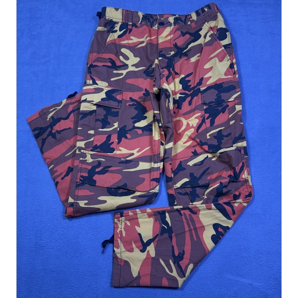 Rothco BDU Pants M Regular Red Woodland Camo Military Tactical Utility Gorpcore